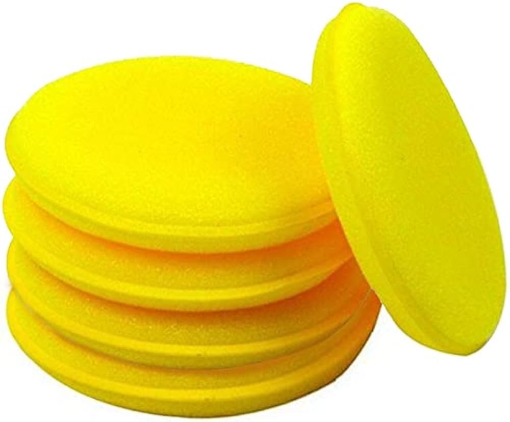 Yellow Polish Applicator Pad – Circular (Pack of 10)