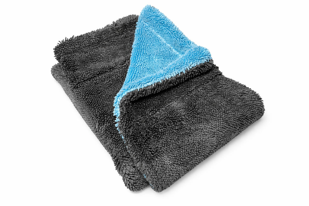 Dual Color Blue & Grey Microfiber Cloth 1200 GSM (40×60 cm) Pack of 2