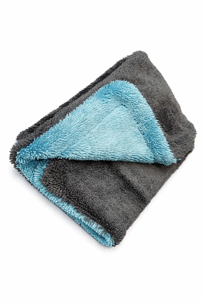 Dual Color Blue & Grey Microfiber Cloth 1200 GSM (40×40 cm) Pack of 2